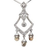 K18WG ホワイトゴールド ダイヤ0.77ct ネックレス レディース 【中古】